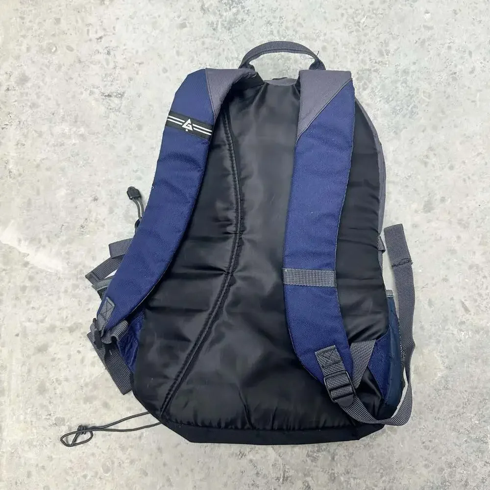 Greatland Blue and Gray Bungee Hiking Daypack Backpack
